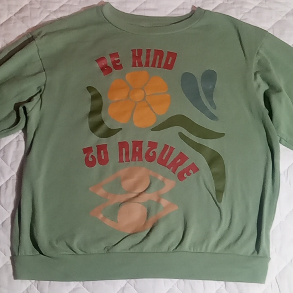Target "Be Kind To Nature" long sleeve sweatshirt